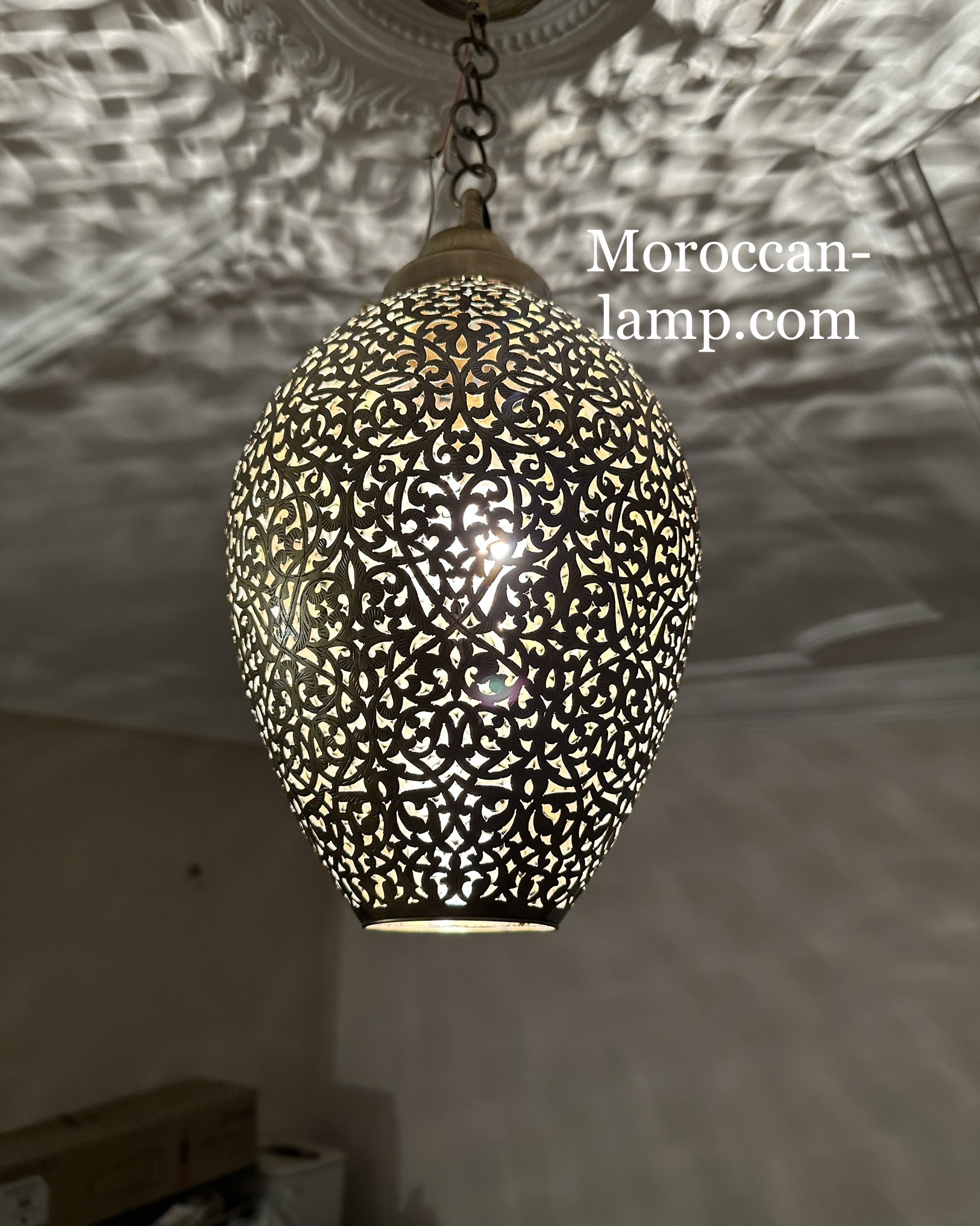 Suspension marocaine, plafond de lampe